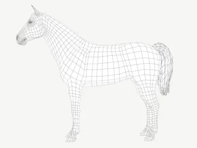 Horse Low-poly 3D model