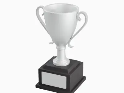 Trophy Cup 02 Low-poly 3D model