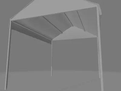 Pergola tent Free low-poly 3D model