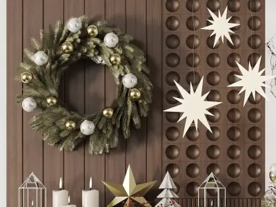 Christmas Tree and Decoration Set 016 3D model