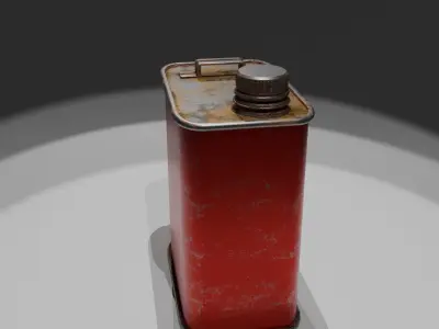 Oil Tank Free low-poly 3D model
