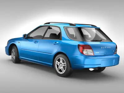 Subaru Impreza Wagon 2000 - 2007 3D model