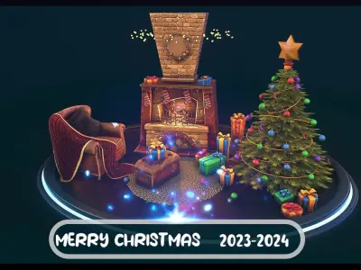 Christmas Pack 3D model buy