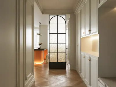 French Eclectic Vintage Living Room  3D model  3D model