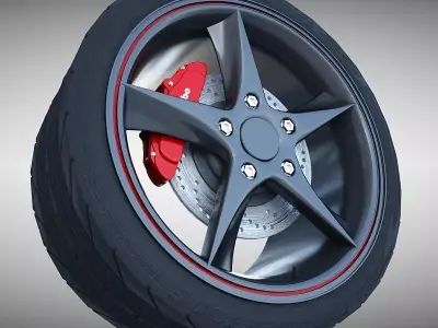 Audi R8 Spyder Wheel 35330 3D model