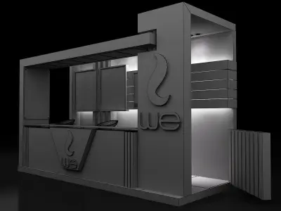 Booth Exhibition Stand a154a 3D model