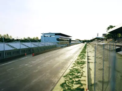 Monza Circuit - Autodromo Di Monza - Italy Low-poly 3D model