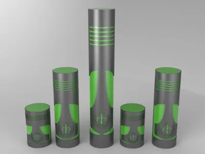 Reservoir Cover - Piston shape Free 3D model