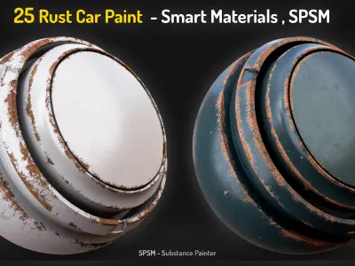 25 Rust Car Paint Smart Materials Texture