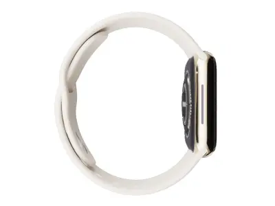 Apple Watch Series 8 Sport Band Gold Stainless Steel Low-poly 3D model