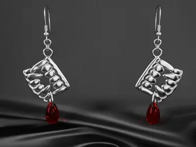 earrings 008 3D model