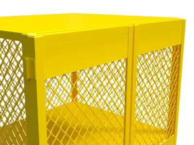 3D model of a box for a gas cylinder 3D model