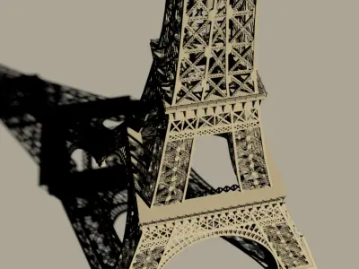 Eiffel tower 3D model
