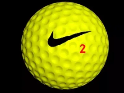 golf ball 4 Low-poly 3D model