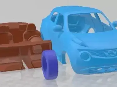 Nissan Juke 2011 Printable Car  3D print model