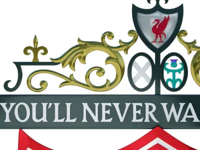 Liverpool FC crest 3D model