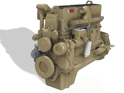 DIESEL CUMMINS ENGINE N14 OR CELET 3D print model