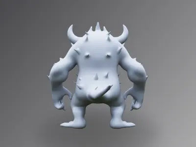 Decorative Monster figurine  3D print model