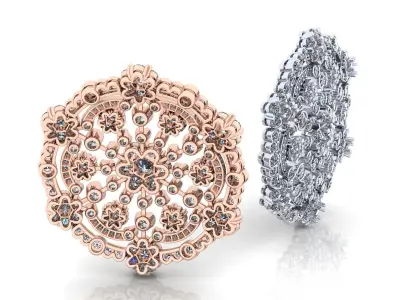 SnowFlake VCA Pendant 3D print model