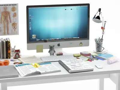 Desk Decoration 3D model