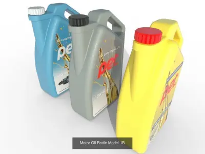 Motor Oil Bottle Collection 01 3D Model Pack purchase