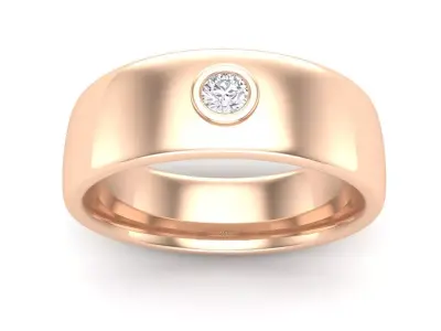 AV 576 Round Diamond Mens Fashion Wedding Band 3D print model