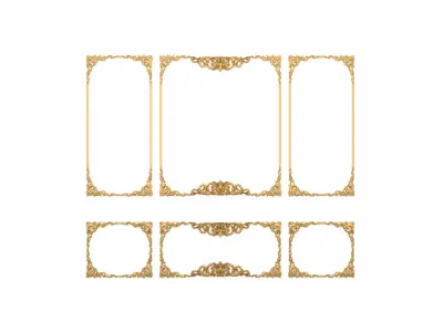 Plaster decorative frame 3d mode 010 3D model
