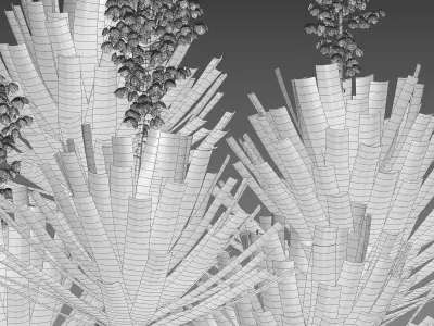 Yucca aloifolia - Spanish bayonet - Aloe yucca Low-poly 3D model