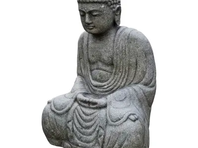 Garden sculpture Buddha 3D model