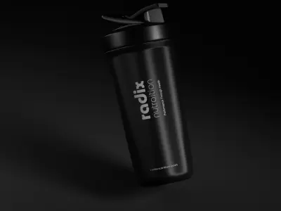  3D Sport Shaker Bottle Model 3D model