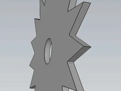 Mechanical Gear Wheel For Engineering Work 3D model