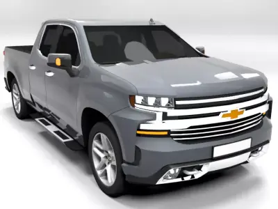 CHEVROLET SILVERADO 2022 Low-poly 3D model