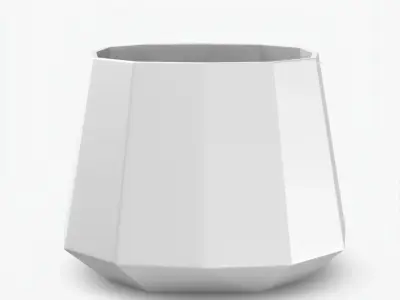 Tiffany wide tapered vase 3D model