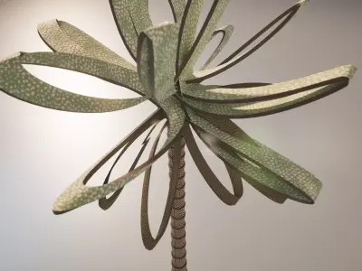 Conceptual palm tree S1Bv1 Low-poly 3D model