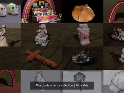 Altar dia de muertos collection 