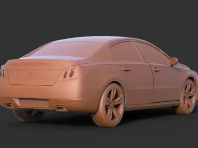 PEUGEOT 508 Sedan 3D print model