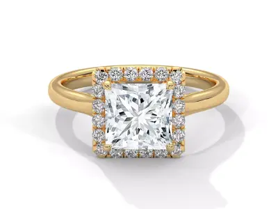 solitaire ring with detail images and 360 render videos 79 3D print model