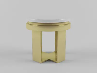 sitting set lounge chair made of wood and wicker 3D model