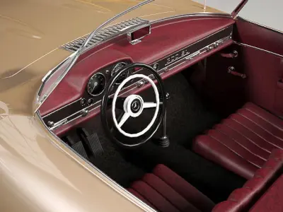 Mercedes-Benz 300SL Roadster 1957 3D model