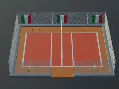 Volleyball Stadium - Italy Low-poly 3D model