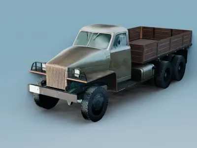 Dump Loader Star Truck Low-poly 3D model