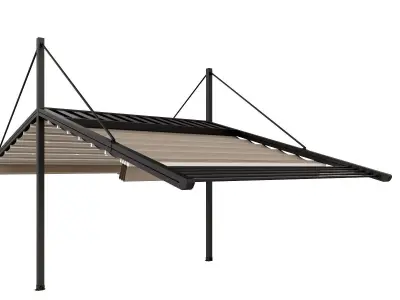 Motorized Pergola 3a oil rubbed bronze 3D model