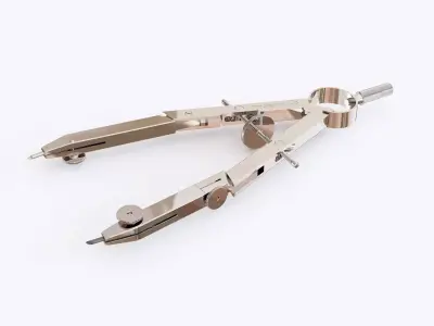 Drawing Compass Instrument 3D model