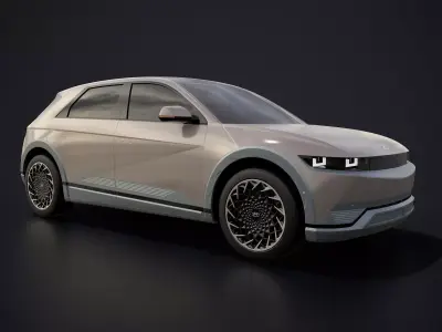 Hyundai Ioniq 5 2022 game ready Low-poly 3D model