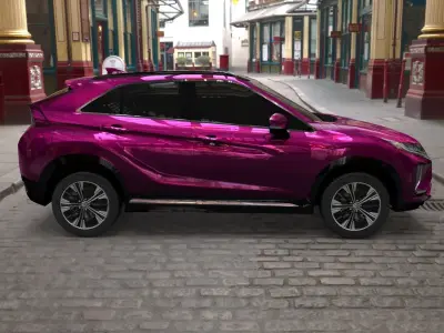 mitsubishi eclipse cross pink  3D model