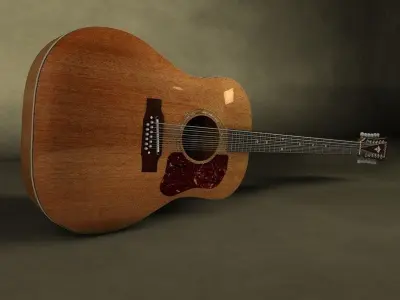 Washburn heritage 12 string Guitar 3D model
