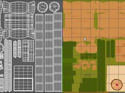 Target archery 3D model