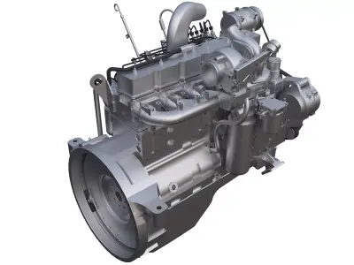 diesel engine 3D model shop