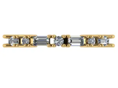eternity band round banquette  3D print model