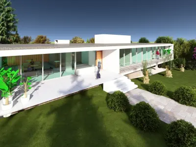 Modern House Plan  3D model